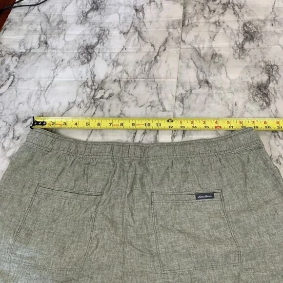 Eddie Bauer Linen Cotton Blend Green Shorts size XXL - Picture 6 of 6